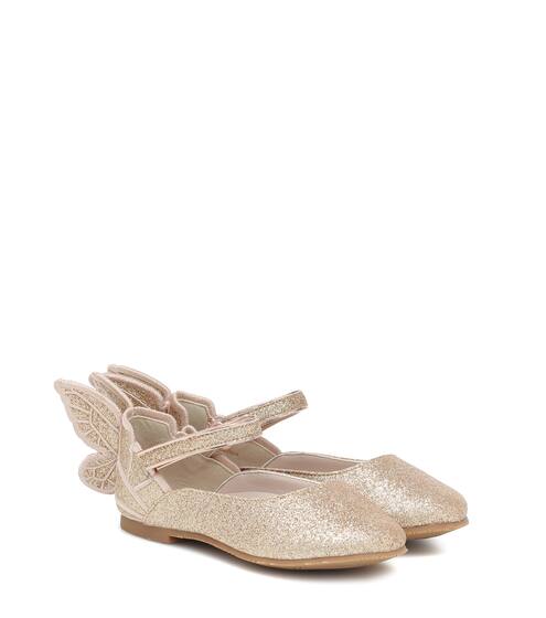 Chiara Mini glitter ballet flats | Sophia Webster Mini