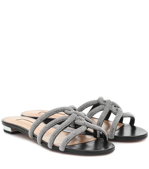 Moondust leather sandals | Aquazzura
