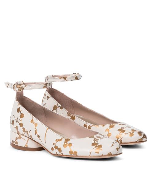 Edna floral leather pumps | Bonpoint