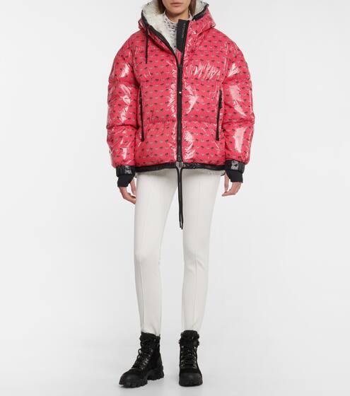 Echelle printed down ski jacket | Moncler Grenoble