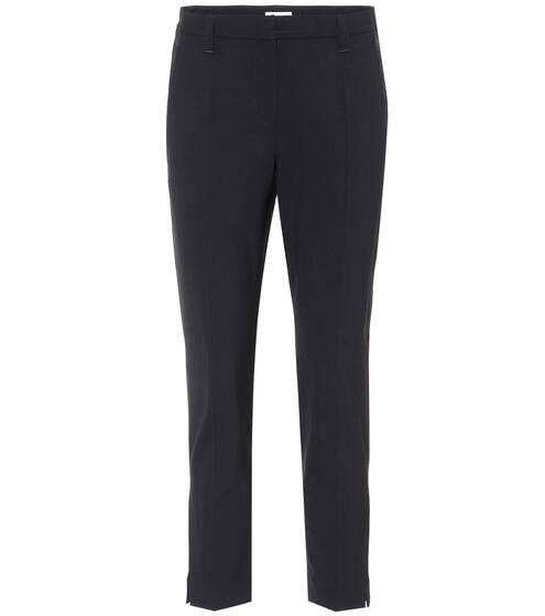 Cropped stretch-wool pants | Brunello Cucinelli