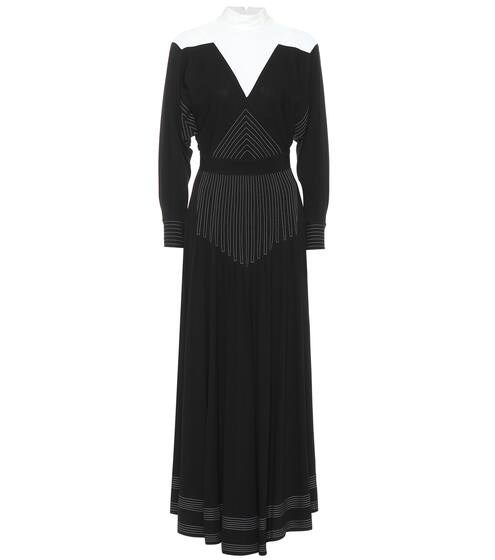 فستان ماكسي من الحرير المخلوط | Givenchy