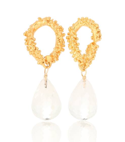 The Initial Spark 24kt gold-plated earrings | Alighieri