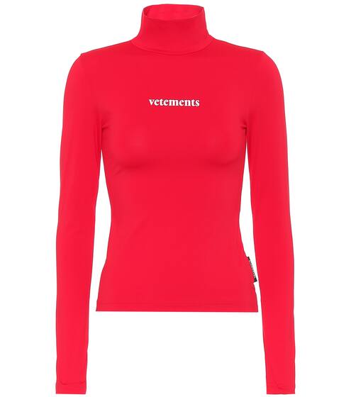 Logo turtleneck top | Vetements