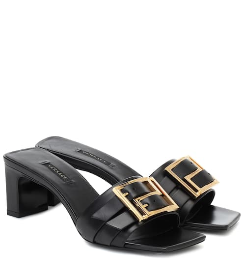 versace clear heels
