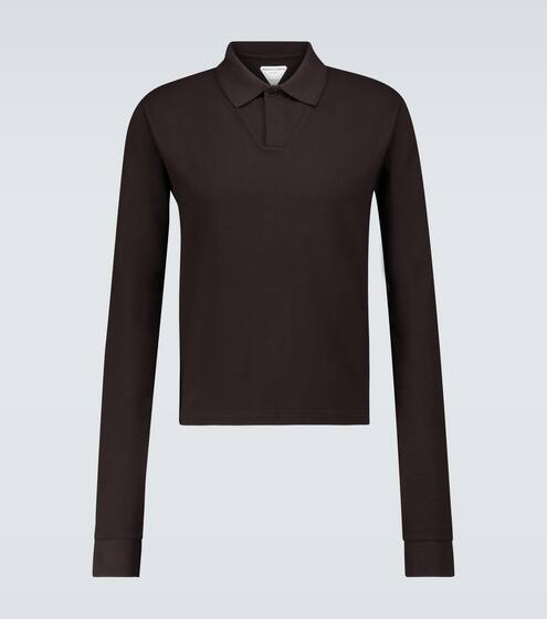 Polo en coton à manches longues | Bottega Veneta