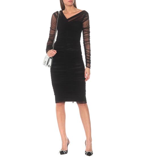 Cotton-blend tulle midi dress | Dolce & Gabbana