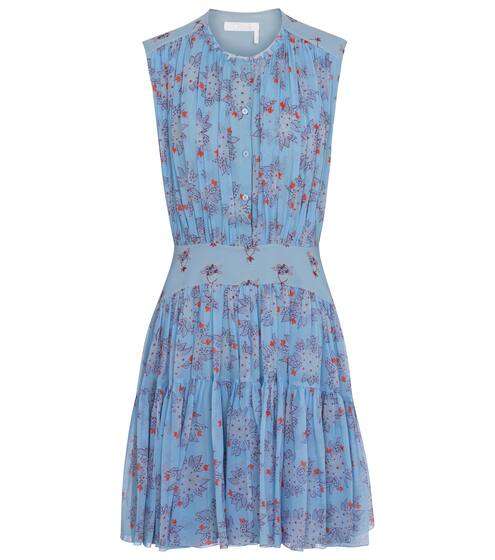 Floral silk minidress | Chloé
