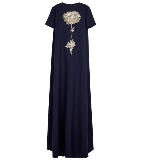 Embellished wool-blend gown | Oscar de la Renta