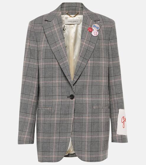 Prince of Wales checked blazer | Golden Goose