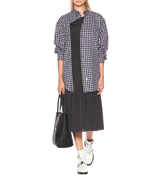 Balenciaga - Multi-print shirt dress - mytheresa.com