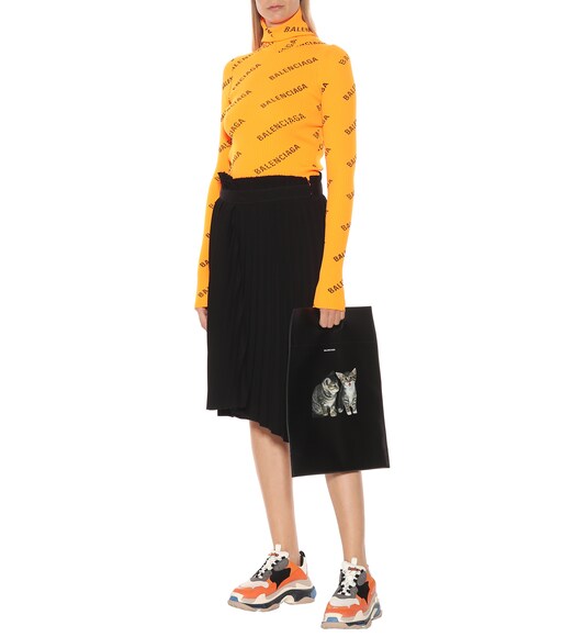 Balenciaga - Sneakers Triple S mit Leder - mytheresa.com