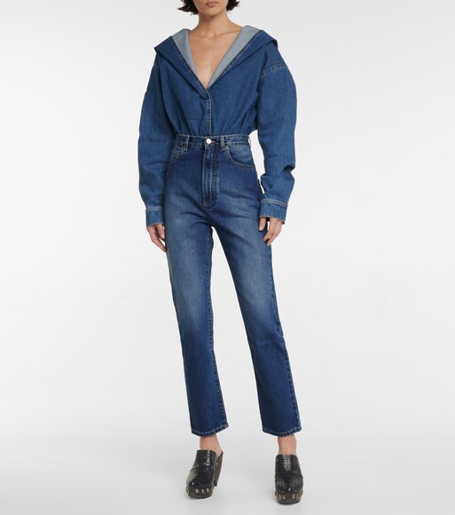 Alaïa - High-rise slim jeans | Mytheresa