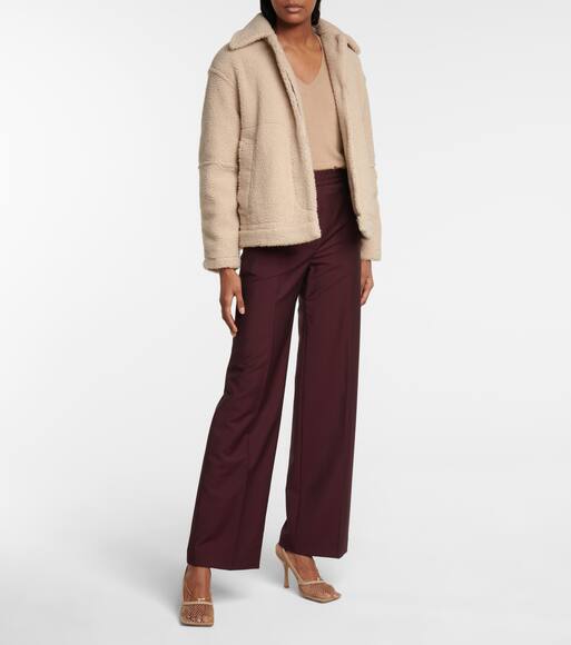 Vince sherpa faux fur jacket clearance