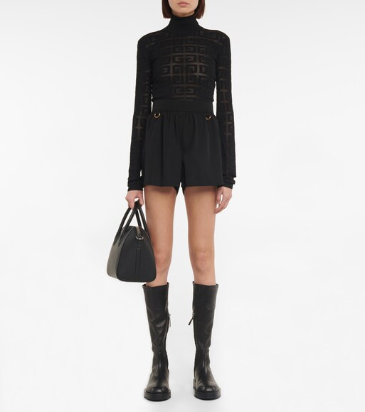 Givenchy - Botas altas de piel | Mytheresa
