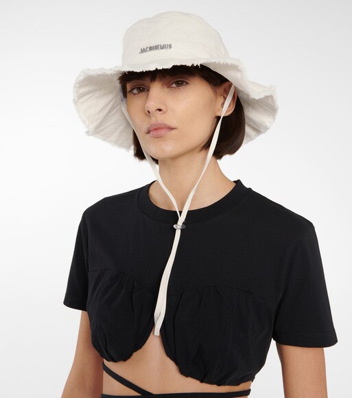 jacquemus le bob artichaut cotton bucket hat mytheresa