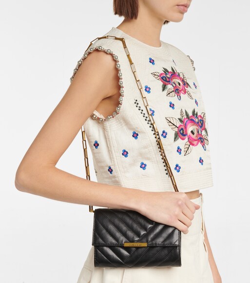 Isabel Marant - Borsa a tracolla Devony in pelle matelassé | Mytheresa