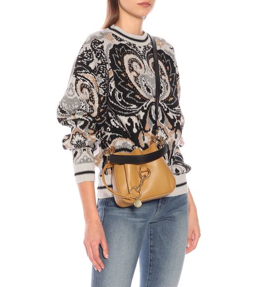 Tony Small Leather Bucket Bag
