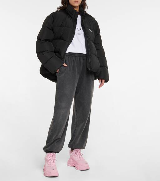 balenciaga triple s faux fur lined sneakers