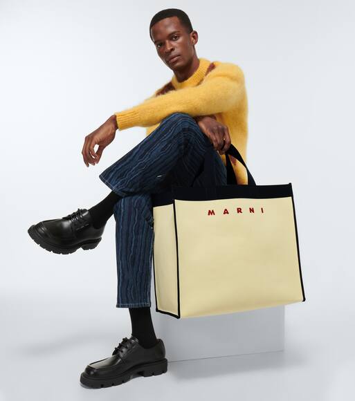 Marni canvas tote clearance