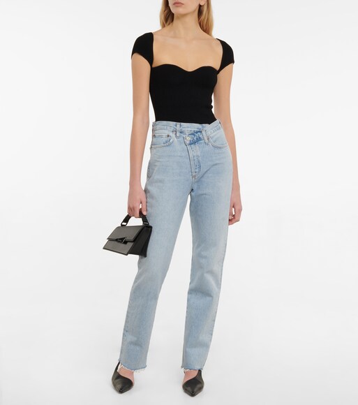 Agolde - Criss Cross high-rise straight 