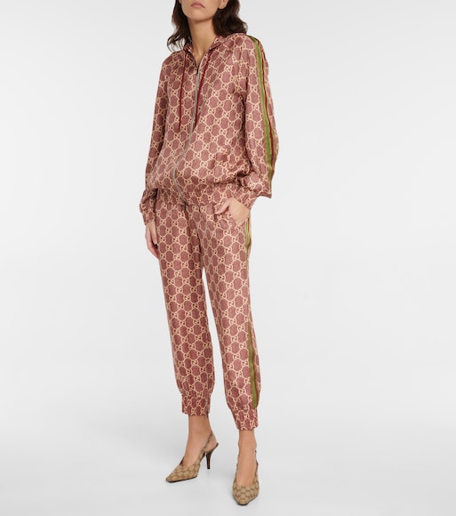 Gucci - Felpa in seta con stampa GG Supreme | Mytheresa