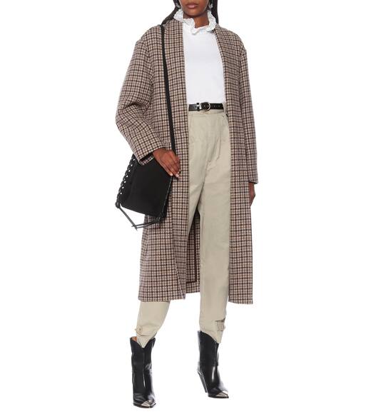 Henol Houndstooth Wool Coat Isabel Marant Etoile Mytheresa Isabel marant etoile jackets & coats. henol houndstooth wool coat