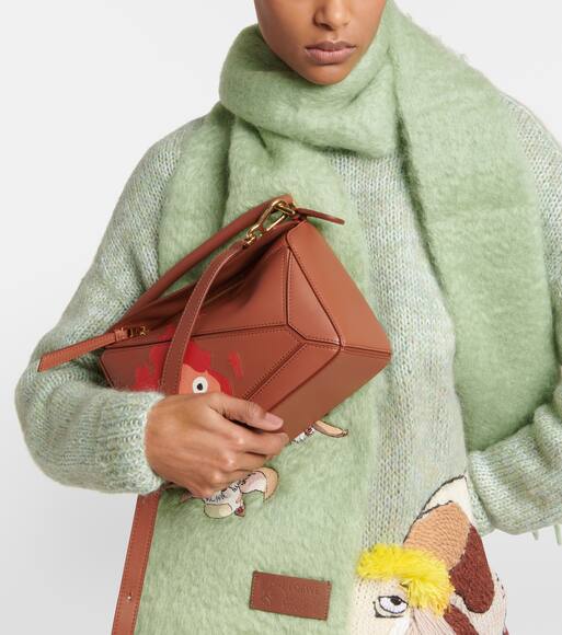 Loewe x Howl's Moving Castle Calcifer Puzzle Small leather shoulder