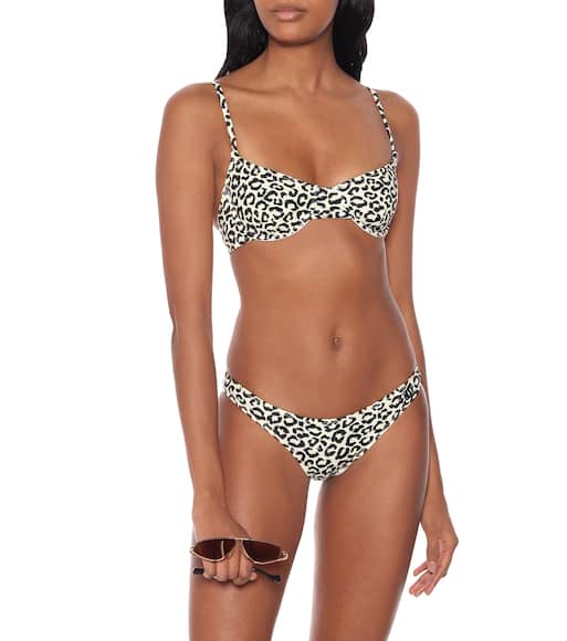 Solid and striped leopard bikini Clearance