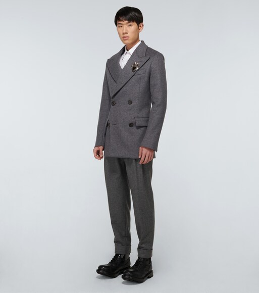 alexander mcqueen peacoat