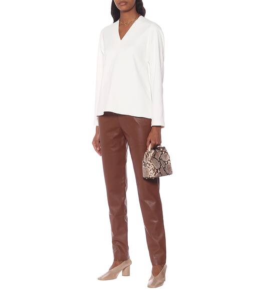 tibi chalky drape top