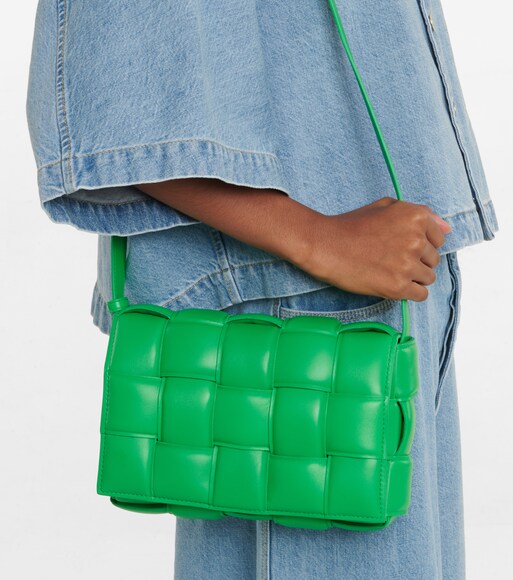 Padded Cassette leather shoulder bag 