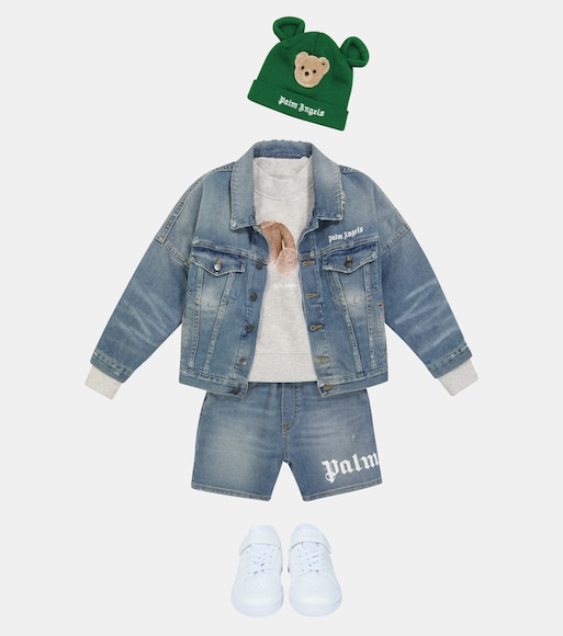Palm Angels Kids - Giacca di jeans con logo | Mytheresa