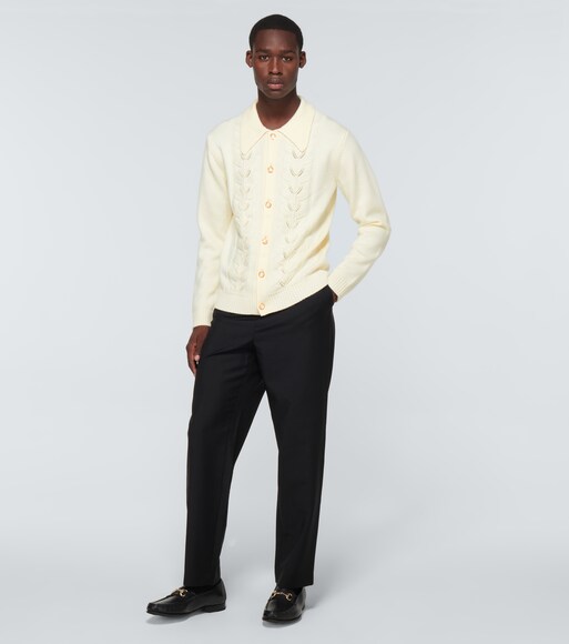 Casablanca - Embellished wool cardigan 