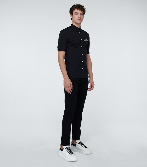 Oversized leather sneakers | alexander 