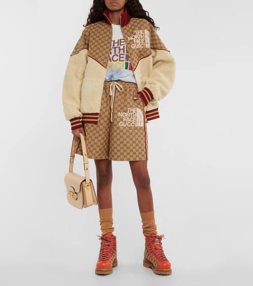 Gucci X The North Face Cotton Blend Shorts Mytheresa