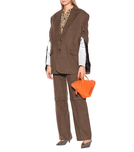 Balenciaga - Checked wool pants - mytheresa.com