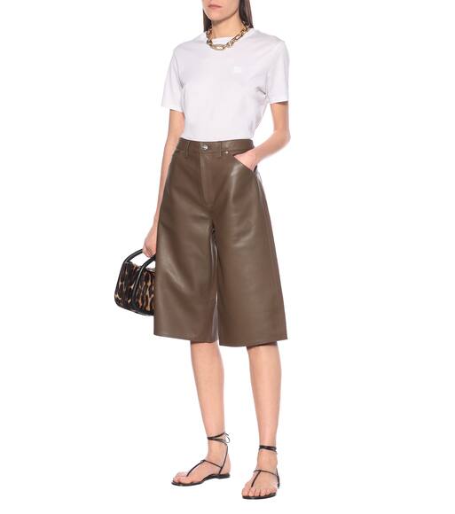 high waisted khaki bermuda shorts