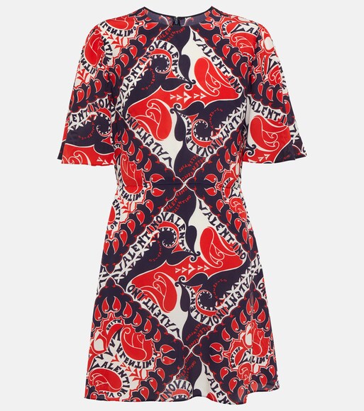 Valentino - Vestido corto de seda | Mytheresa