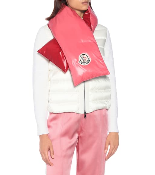 Moncler down scarf clearance