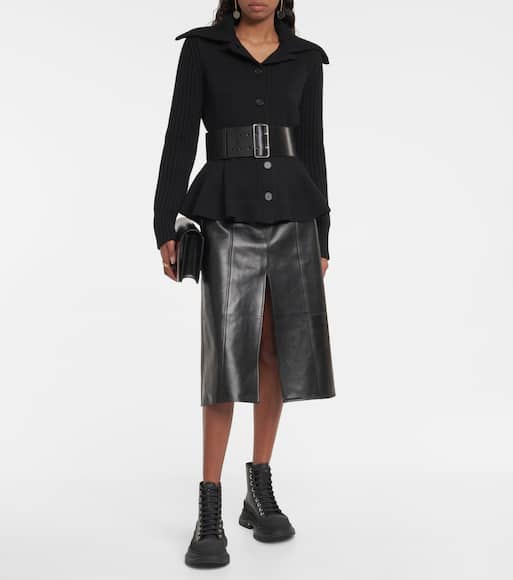 alexander mcqueen leather ankle boots