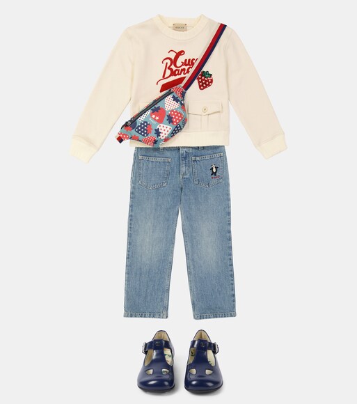 Gucci Kids - Felpa in jersey di cotone con ricamo | Mytheresa