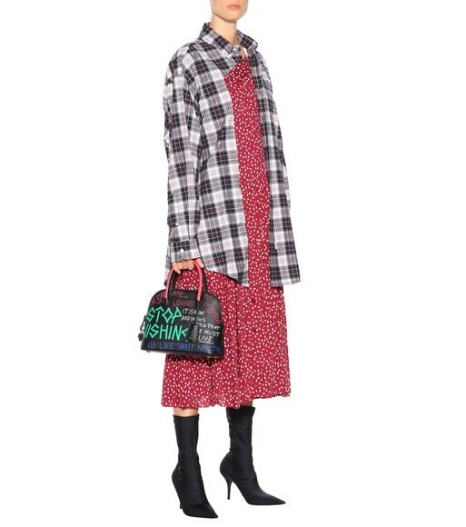 Balenciaga - Multi-print shirt dress - mytheresa.com