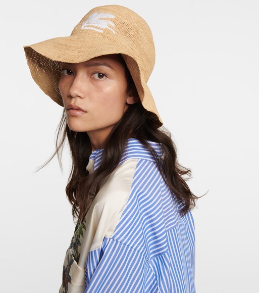 Etro - Cappello da pescatore in rafia | Mytheresa