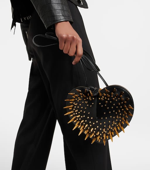 Alaïa - Le Coeur studded leather shoulder bag - mytheresa.com