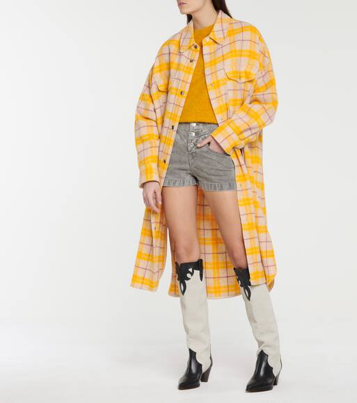 Isabel marant flannel coat Clearance