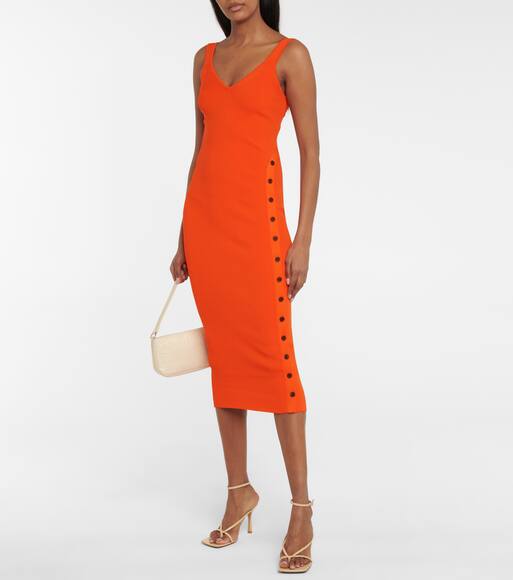 Self portrait ribbed knit midi dress Clearance