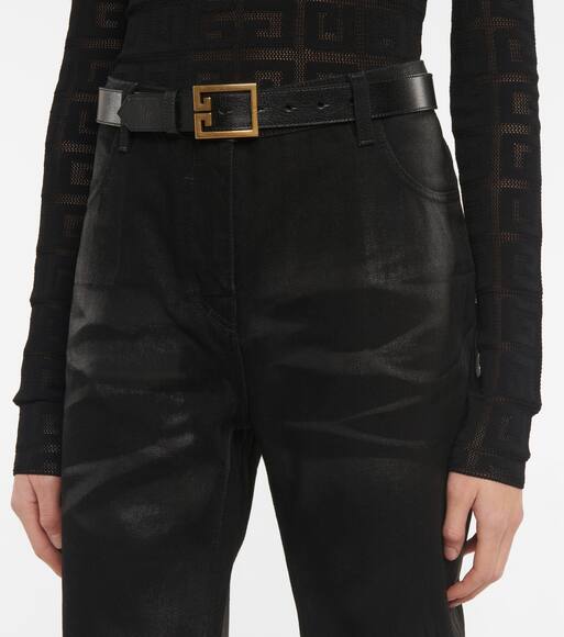 Givenchy double g leather belt Outlet