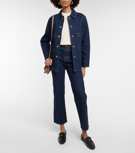 tory burch jean jacket