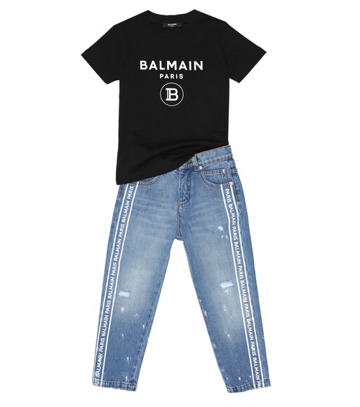 balmain kids jeans
